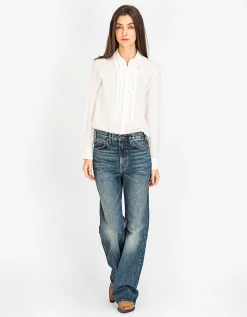 Washed-Out Straight-Leg Jeans Mitchell