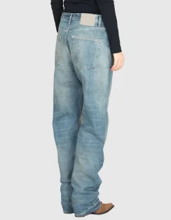 Washed-Out Tapered Jeans