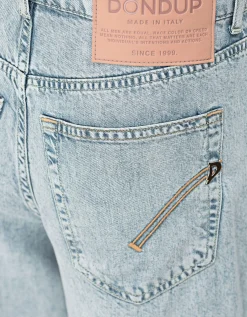Washed-Out Wide-Leg Jeans