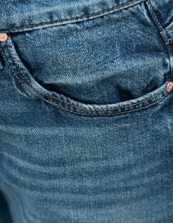 Washed-Out Wide-Leg Jeans