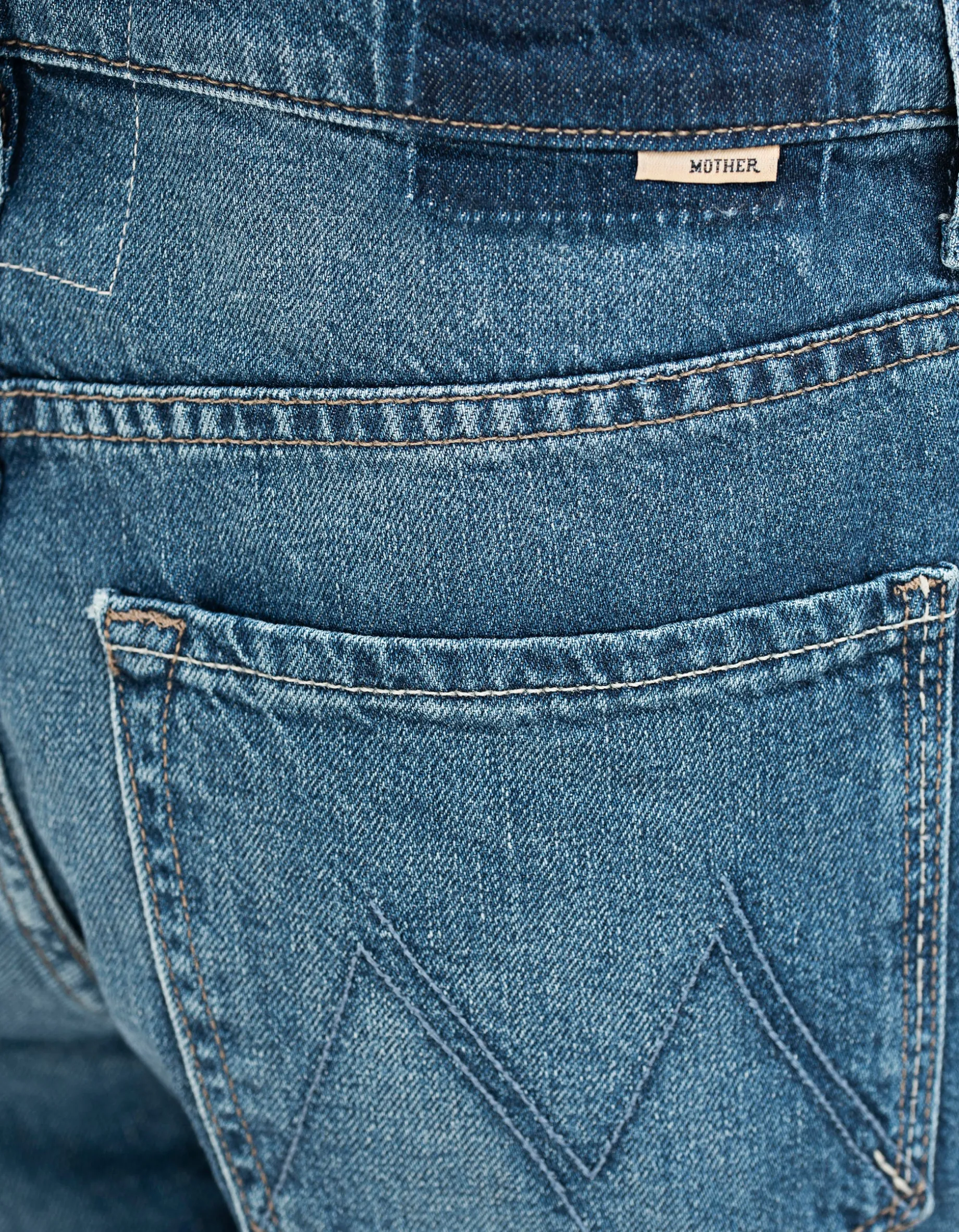 Washed-Out Wide-Leg Jeans