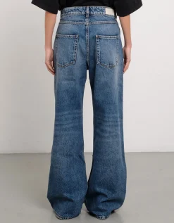 Washed-Out Wide-Leg Jeans Debby