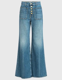Washed-Out Wide-Leg Jeans Gwynne