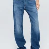 Washed-Out Wide-Leg Jeans Iris