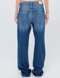 Washed-Out Wide-Leg Jeans Iris