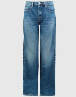 Washed-Out Wide-Leg Jeans Iris