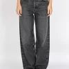Washed-Out Wide-Leg Jeans Low Slung Baggy