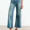 Washed-Out Wide-Leg Jeans Megan