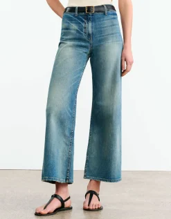 Washed-Out Wide-Leg Jeans Megan