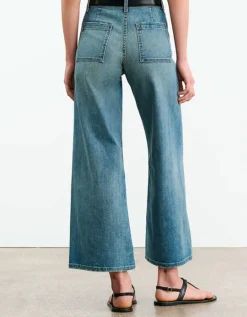 Washed-Out Wide-Leg Jeans Megan