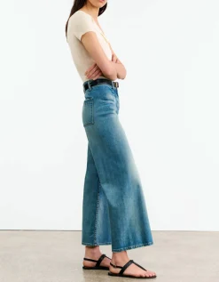 Washed-Out Wide-Leg Jeans Megan