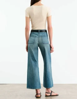 Washed-Out Wide-Leg Jeans Megan