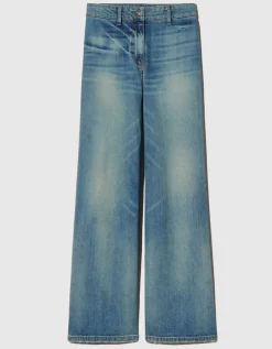 Washed-Out Wide-Leg Jeans Megan
