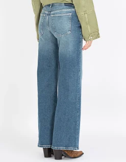 Washed-Out Wide-Leg Jeans Romi French