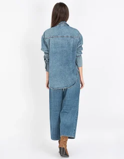 Washed-Out Wide-Leg Jeans Rick