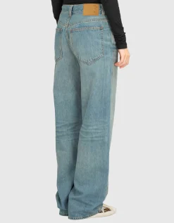 Washed-Out Wide-Leg Jeans Winona