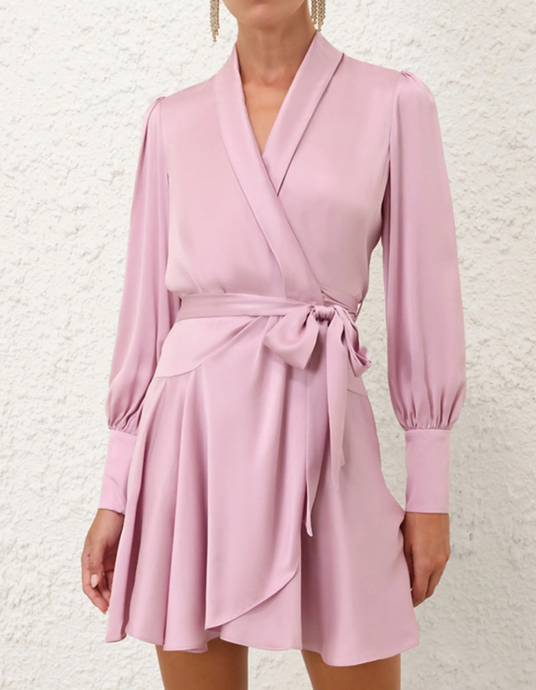 Wickelkleid aus Seide