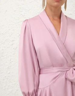 Wickelkleid aus Seide