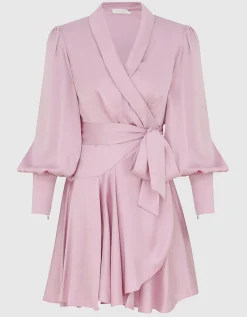 Wickelkleid aus Seide