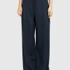 Wide-Leg Bundfalten-Hose