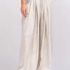 Wide-Leg Bundfaltenhose