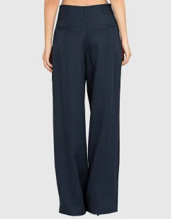 Wide-Leg Bundfalten-Hose