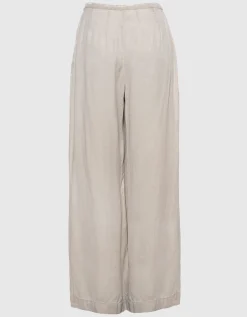 Wide-Leg Bundfaltenhose