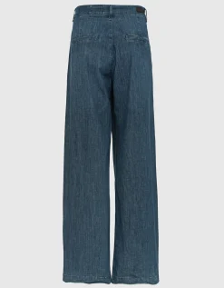 Wide-Leg Denim-Chino
