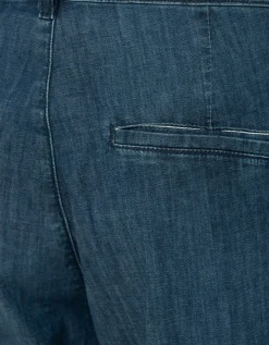 Wide-Leg Denim-Chino