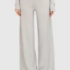 Wide-Leg Feinstrick-Hose mit Kaschmir-Anteil