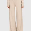 Wide-Leg Feinstrick-Hose mit Kaschmir-Anteil