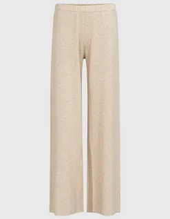 Wide-Leg Feinstrick-Hose mit Kaschmir-Anteil