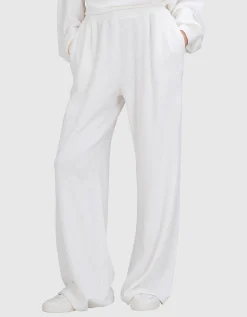 Wide-Leg Frottee Hose