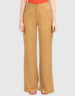 Wide-Leg Hose Amber