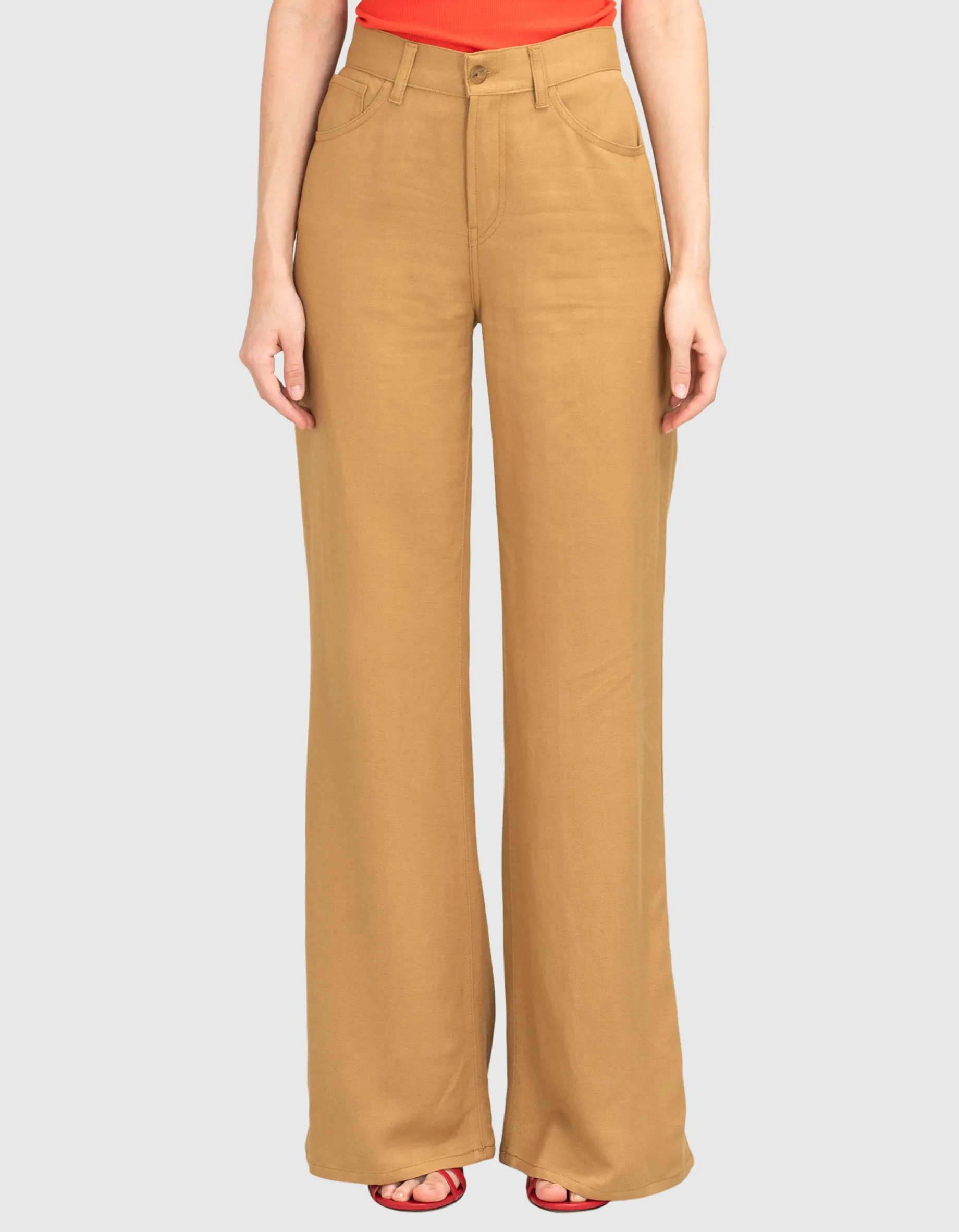 Wide-Leg Hose Amber