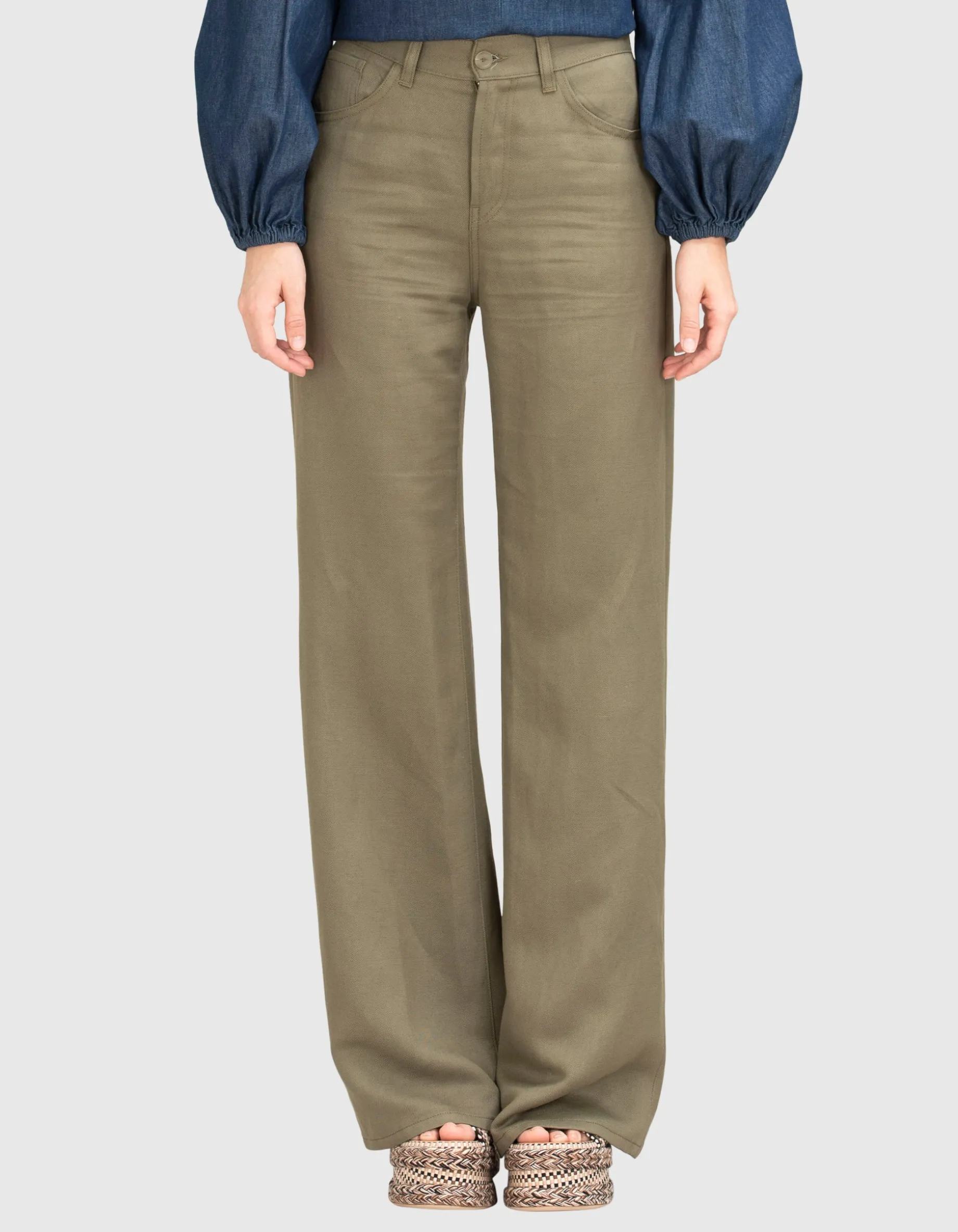 Wide-Leg Hose Amber