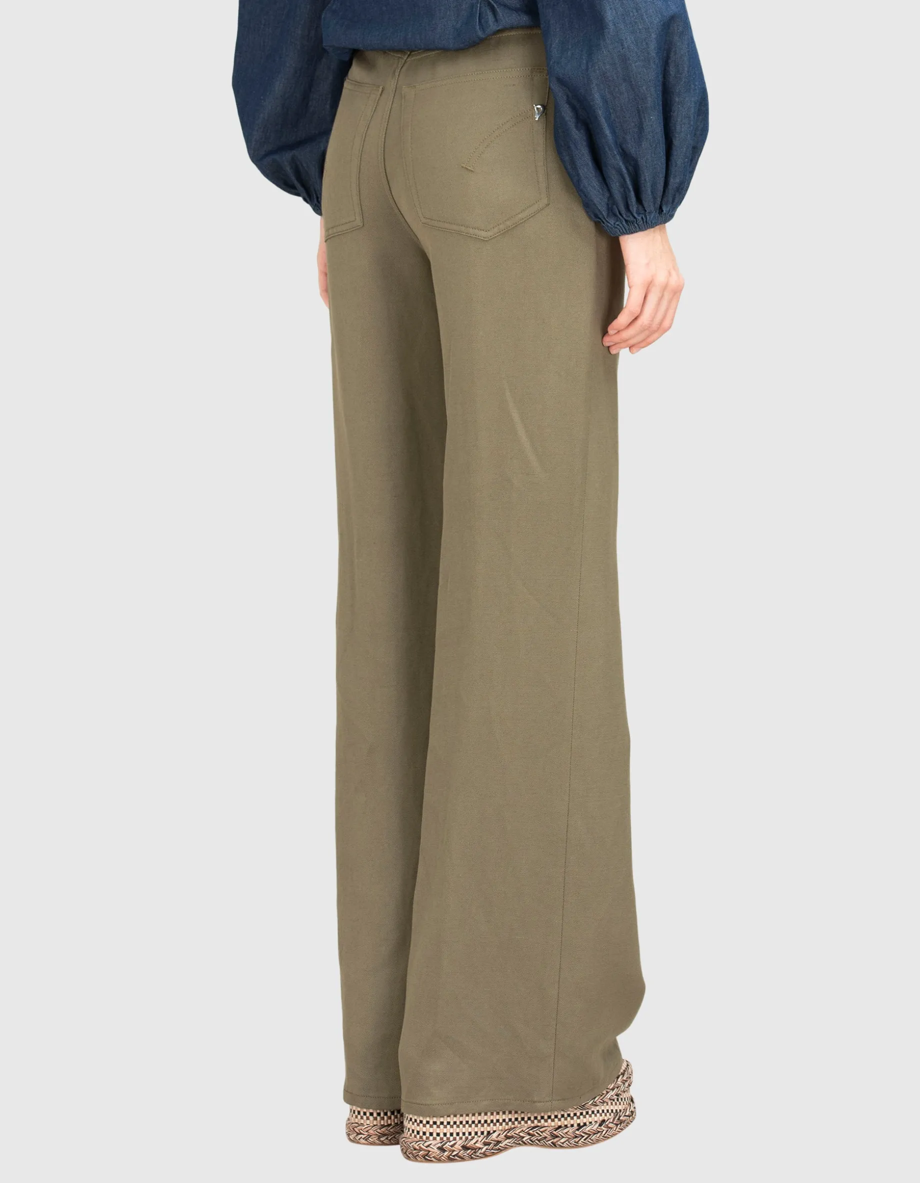 Wide-Leg Hose Amber