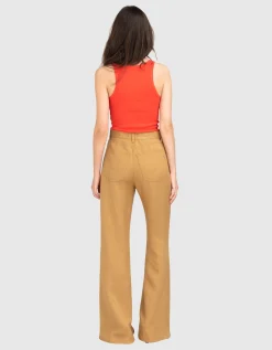 Wide-Leg Hose Amber