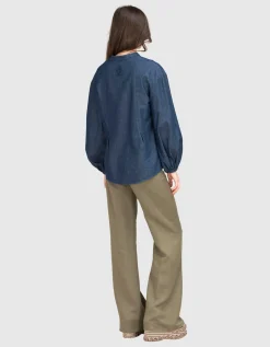 Wide-Leg Hose Amber