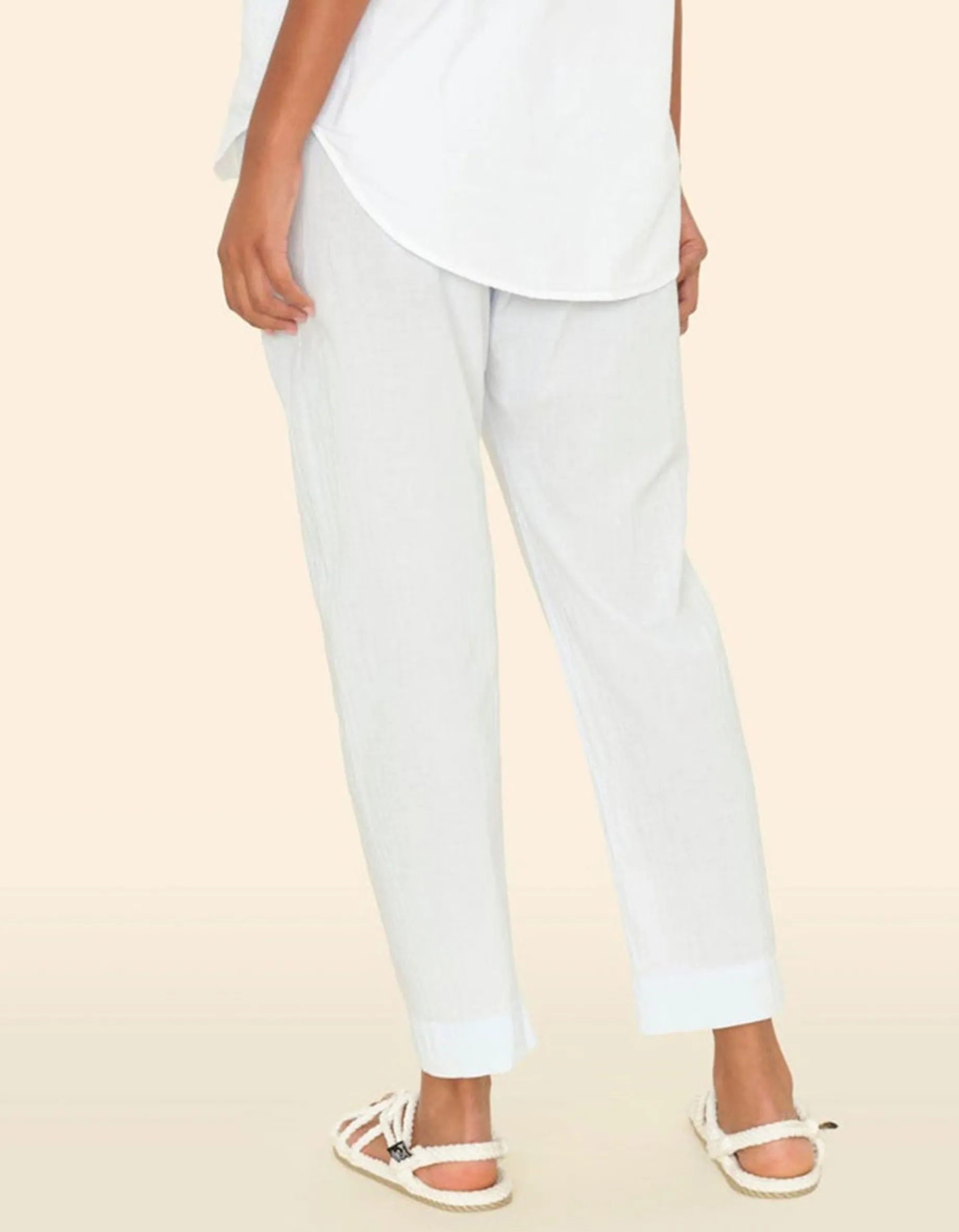 Wide-Leg Hose Draper mit Tunnelzug