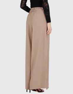 Wide-Leg Hose mit Bindegürtel