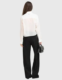 Wide-Leg Hose mit elastischem Bund