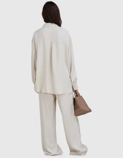 Wide-Leg Hose mit elastischem Bund