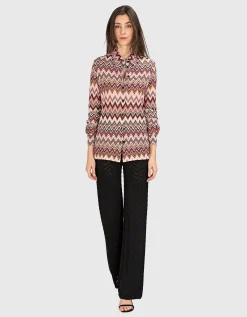 Wide-Leg Hose mit elastischem Bund