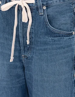 Wide-Leg Jeans Brynn mit Tunnelzug