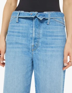 Wide-Leg Jeans mit Bundumschlag