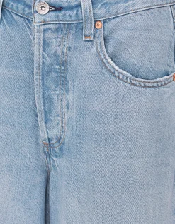 Wide-Leg Jeans mit Destroyed-Details