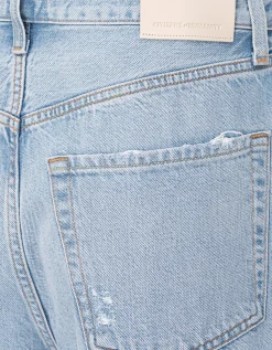 Wide-Leg Jeans mit Destroyed-Details
