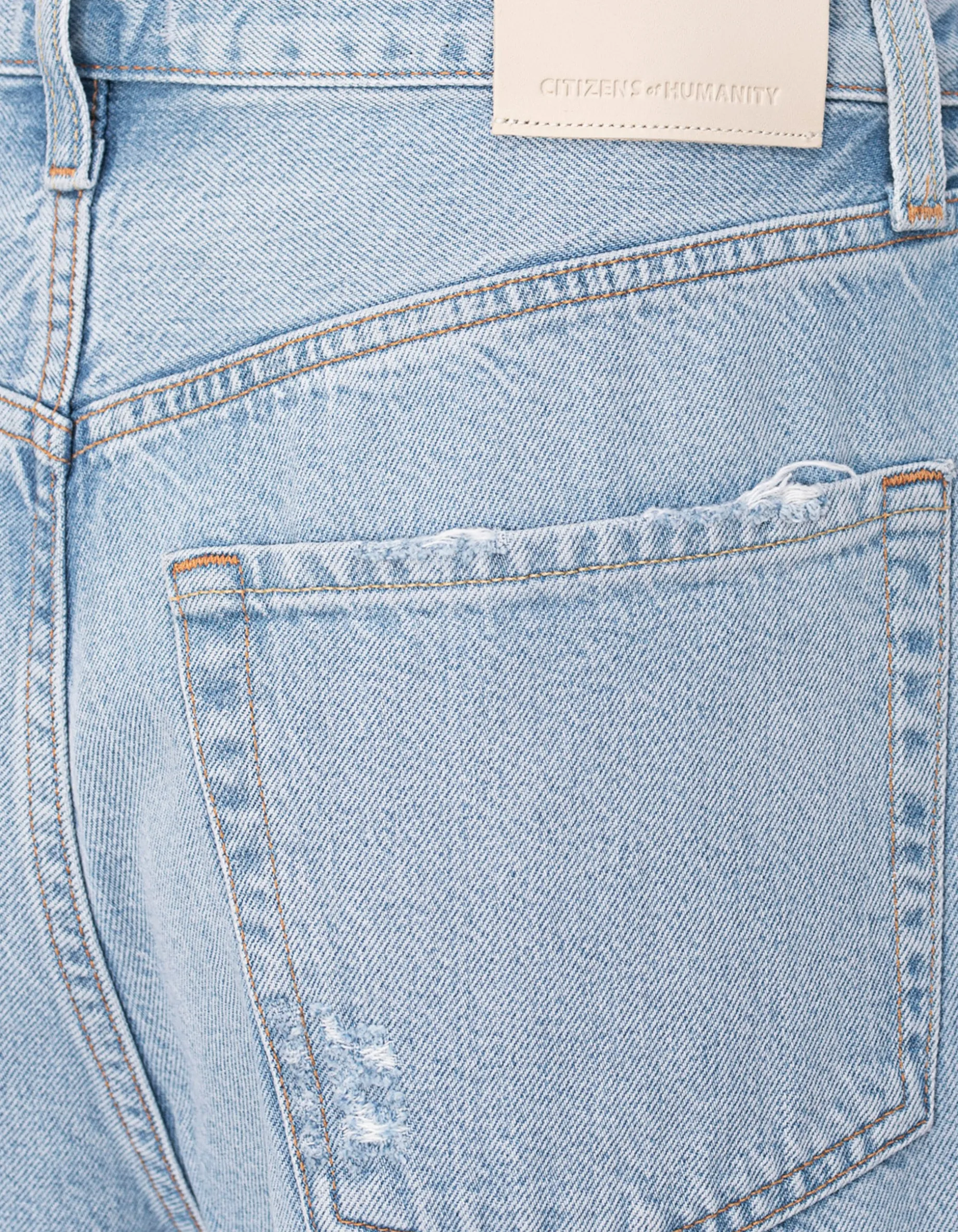 Wide-Leg Jeans mit Destroyed-Details
