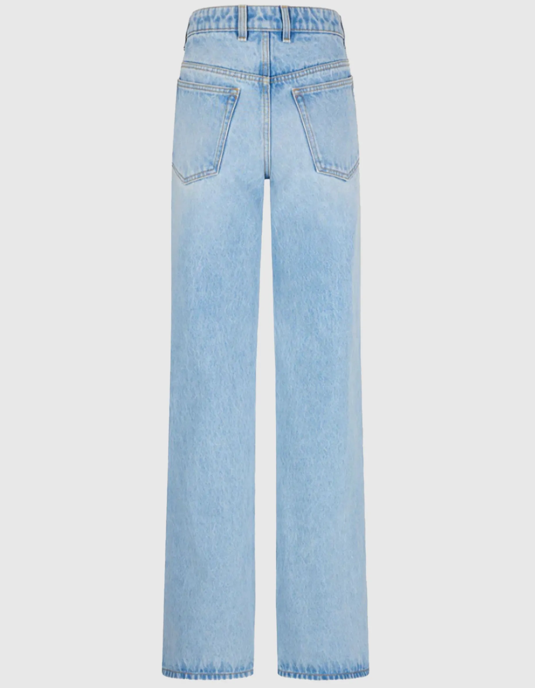 Wide-Leg Jeans mit Metall-Details